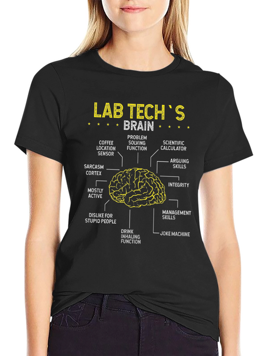 Camiseta Cerebro de Técnico de Laboratorio