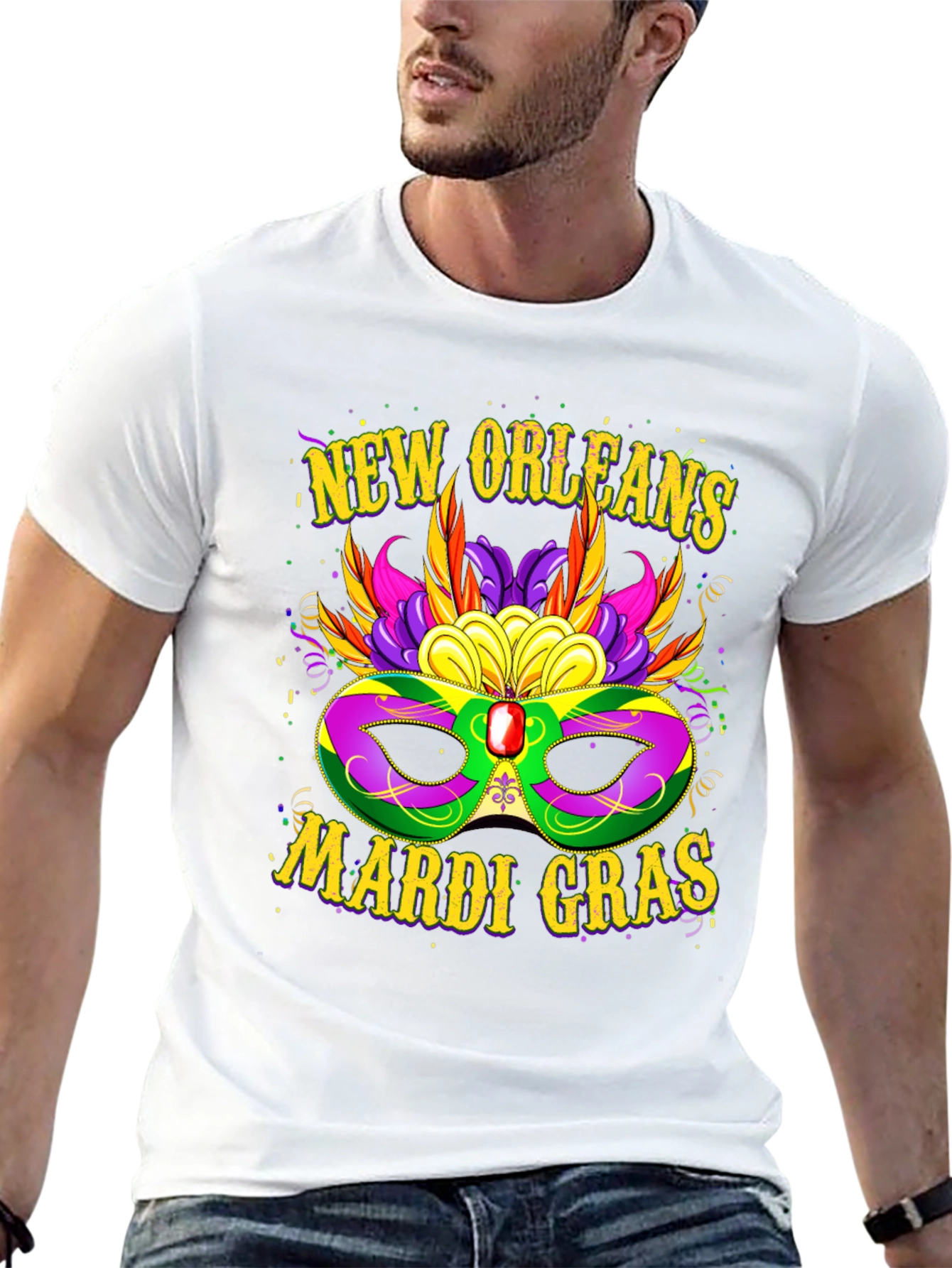 Camiseta Mardi Gras Nueva Orleans