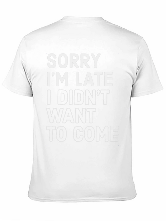 Camiseta Negra: Lo Siento Llego Tarde