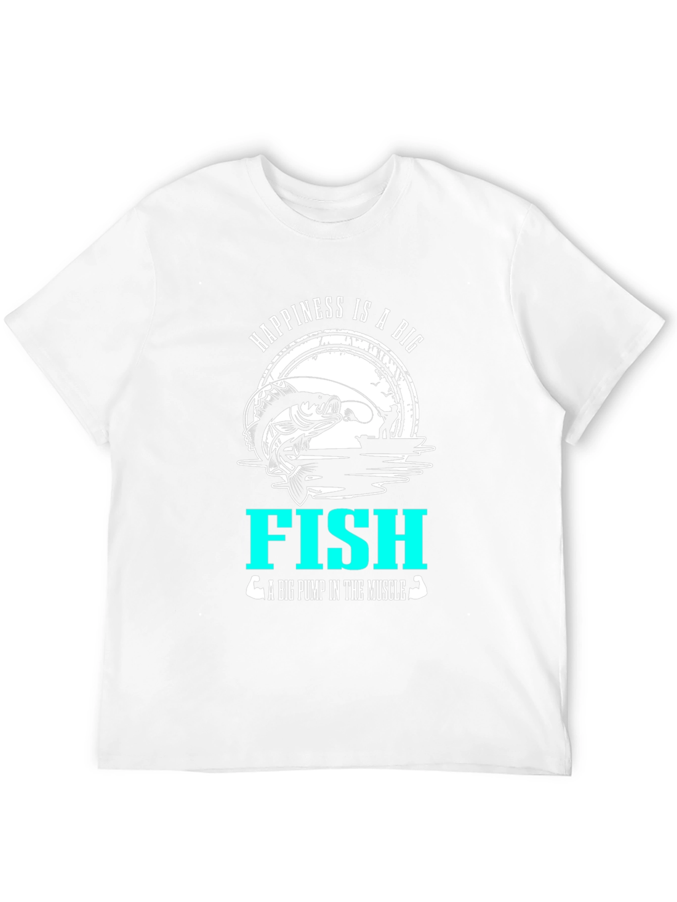 Camiseta Negra Happiness is a Big Fish