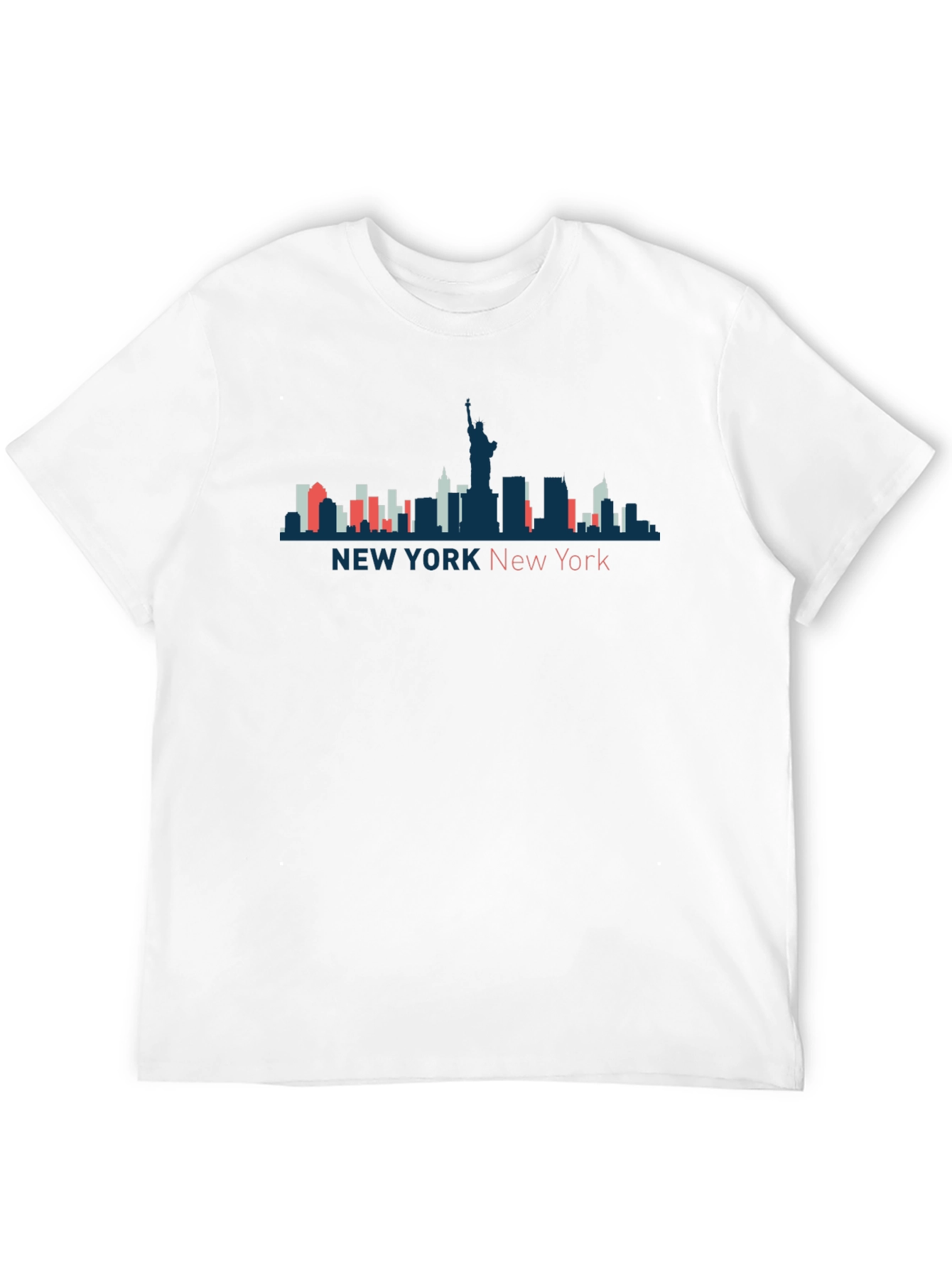 Camiseta Hombre Nueva York Skyline Diseño Urbano