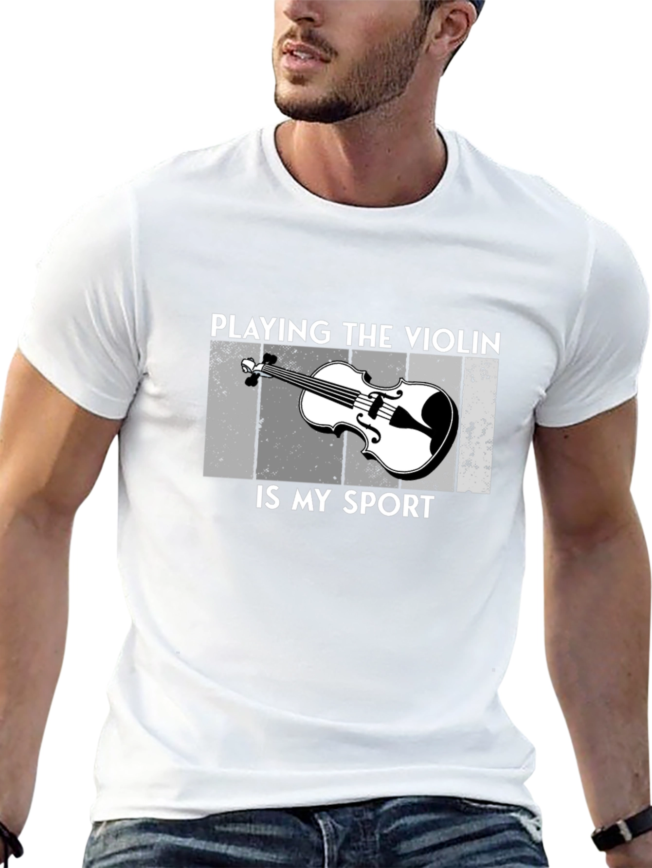Camiseta Negra Playing the Violin is My Sport