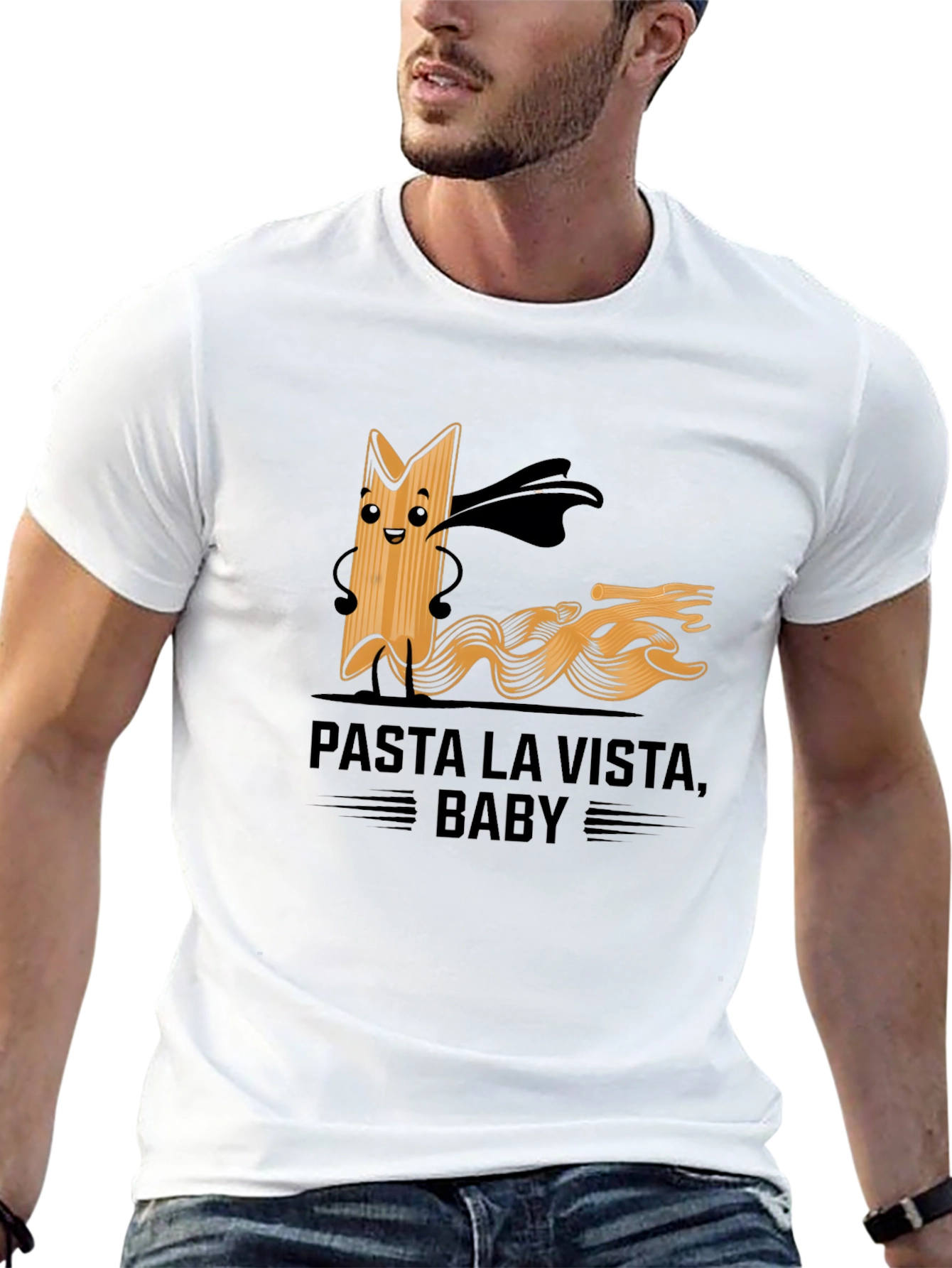 Camiseta Negra Pasta La Vista Baby