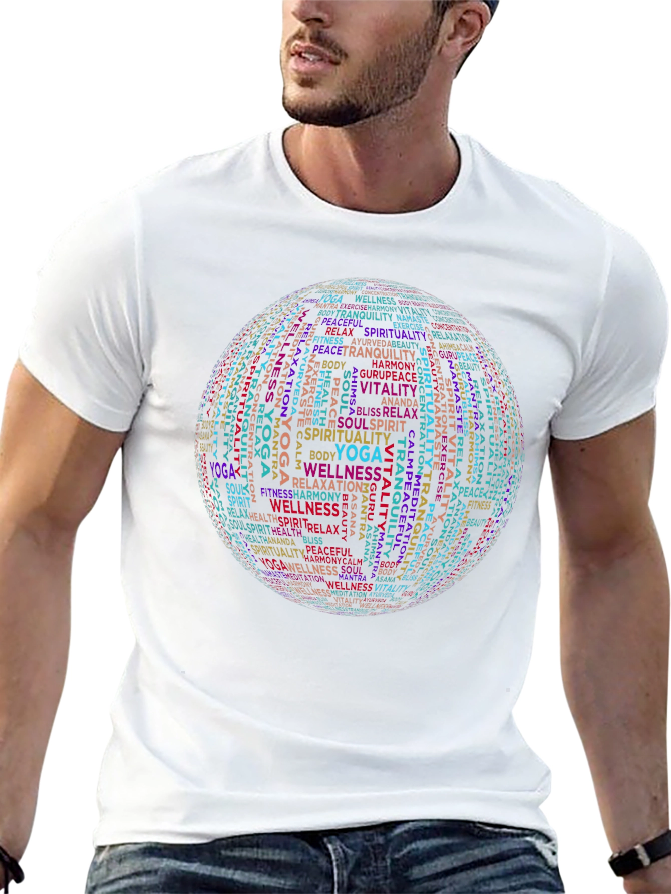 Camiseta Negra Yoga Bienestar Espiritual