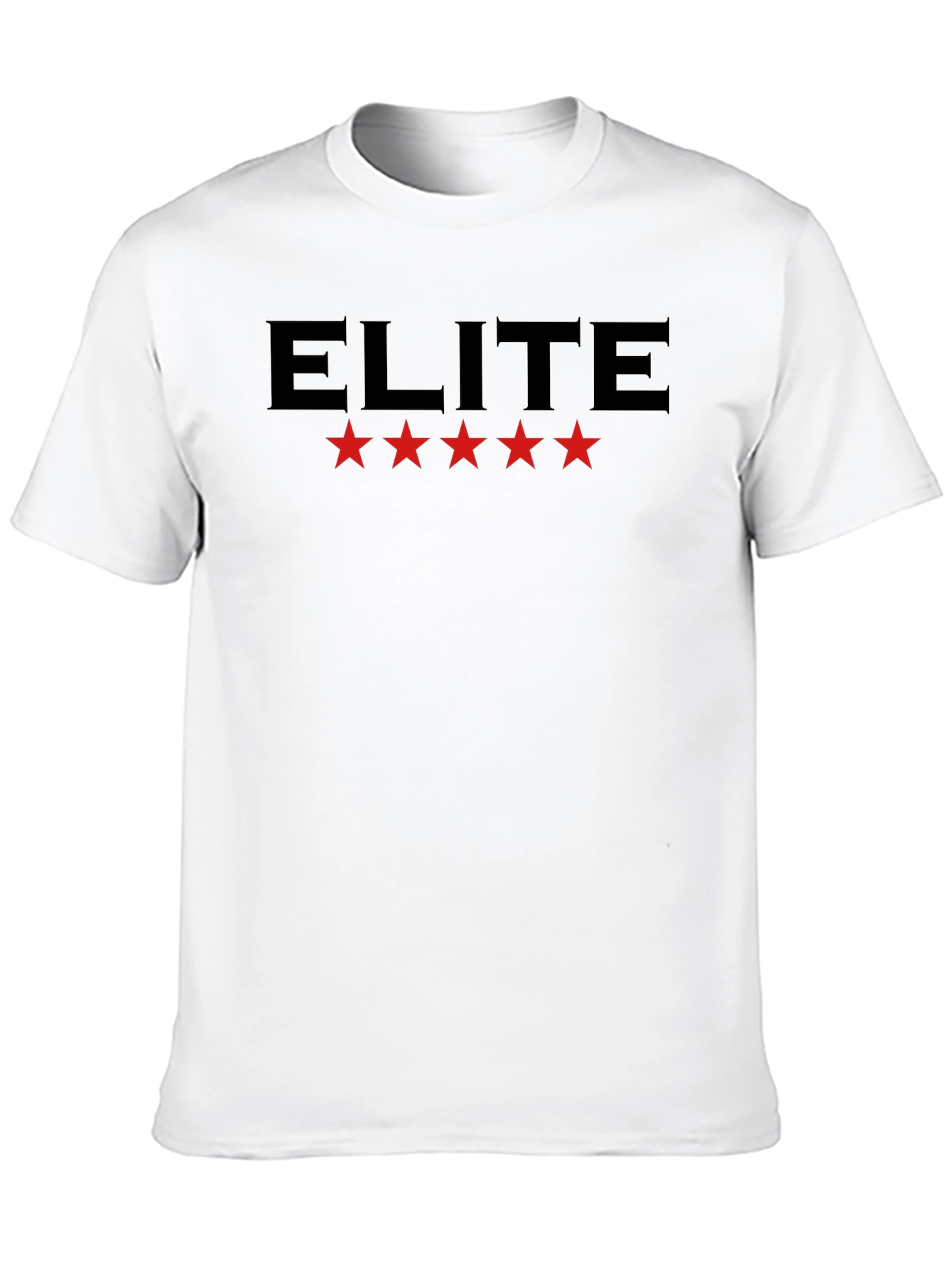 Camiseta Negra Elite con Estrellas Rojas