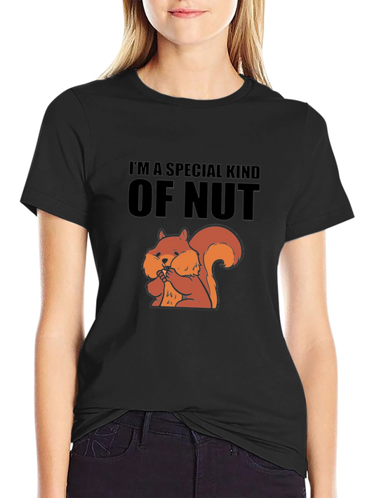 Camiseta Negra Soy Un Tipo Especial de Nuez