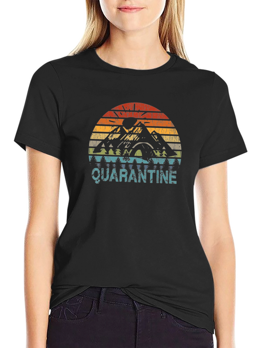 Camiseta Quarantine Vintage Retro Montaña