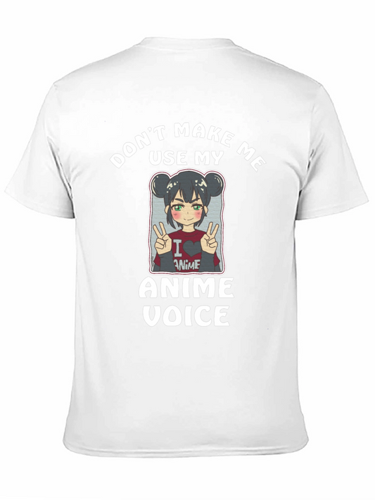 Camiseta Negra Dont Make Me Use My Anime Voice