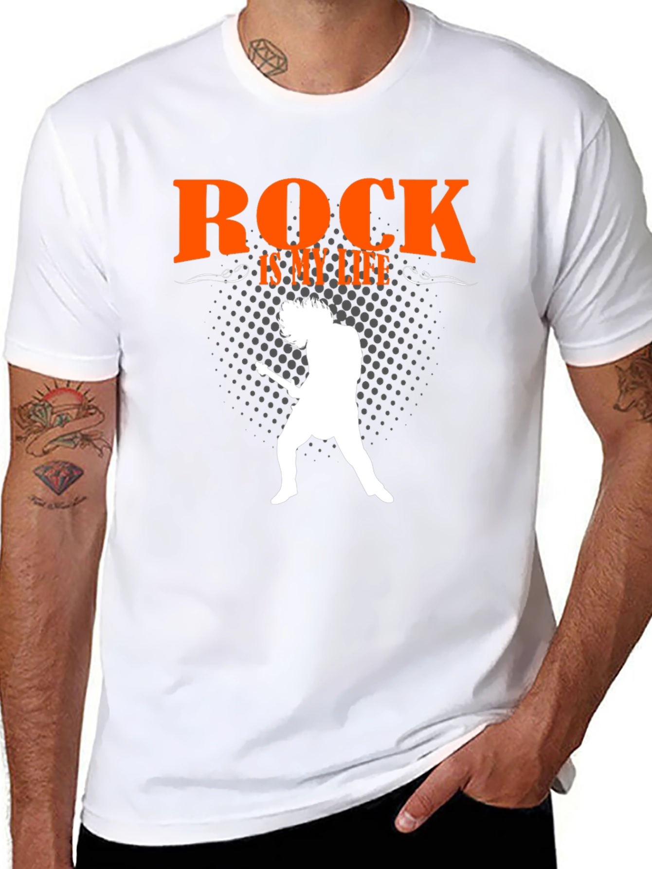 Camiseta Negra Rock is my life
