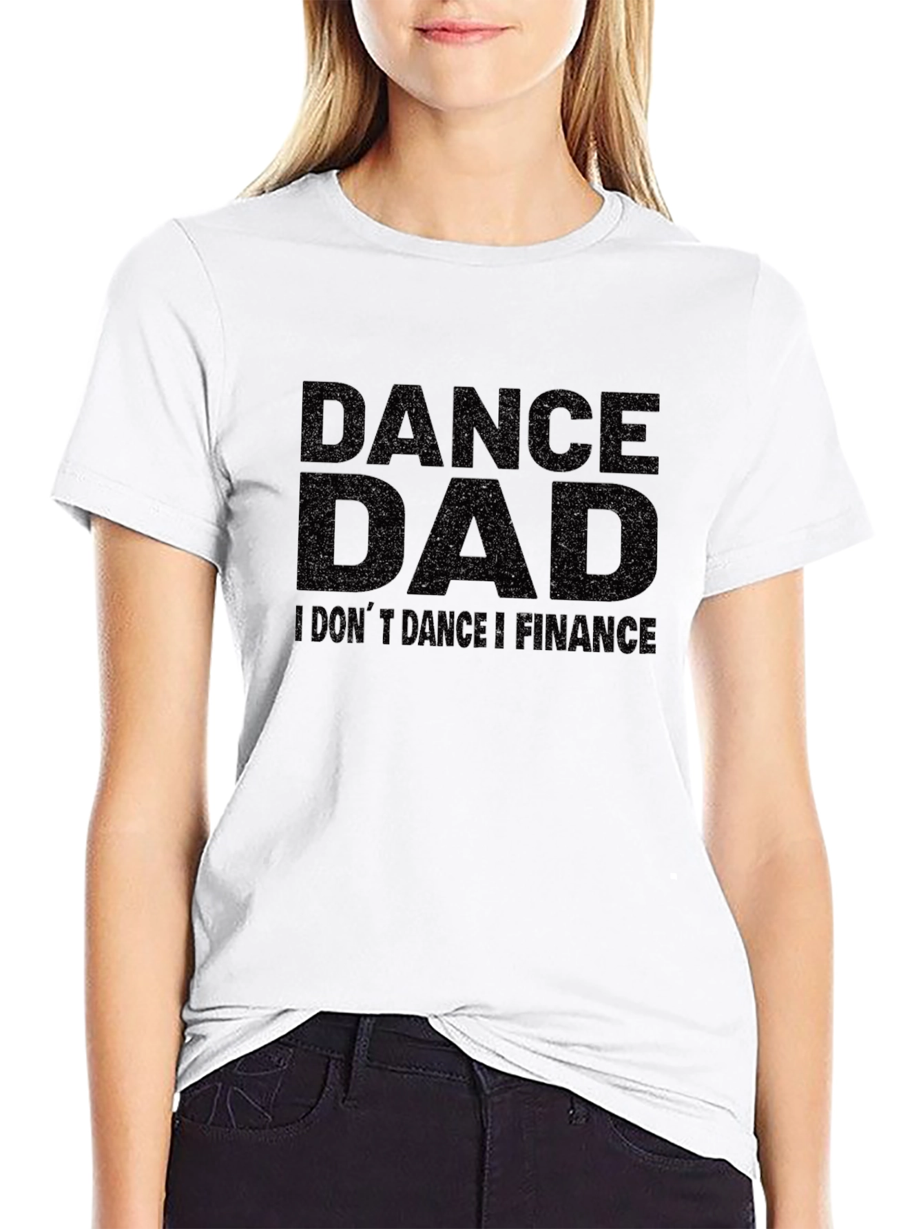Camiseta Negra Dance Dad para Papá Financiero