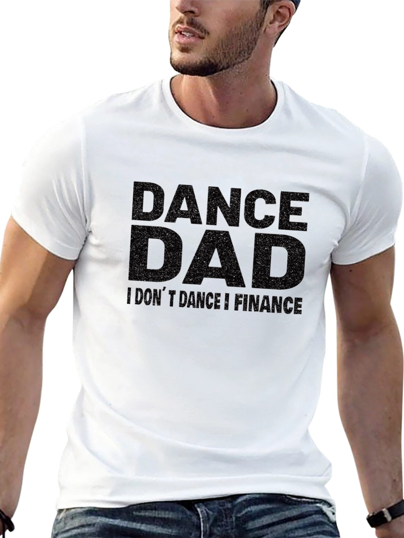 Camiseta Negra Dance Dad para Papá Financiero