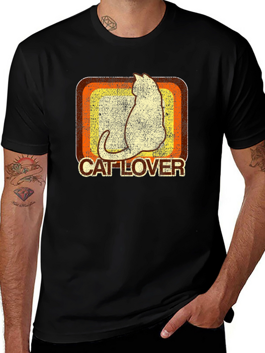 Camiseta Retro Cat Lover para Amantes de los Gatos