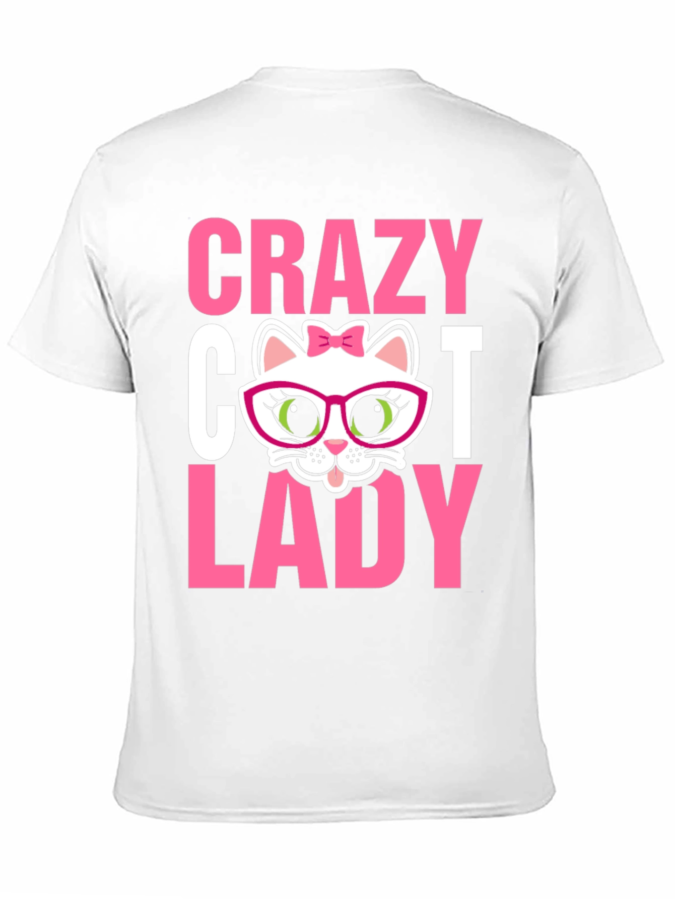 Camiseta Negra Crazy Cat Lady para Amantes de Gatos