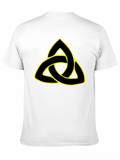 Camiseta Negra con Triquetra Celta Amarilla
