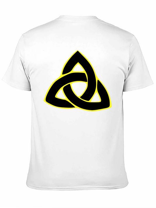 Camiseta Negra con Triquetra Celta Amarilla
