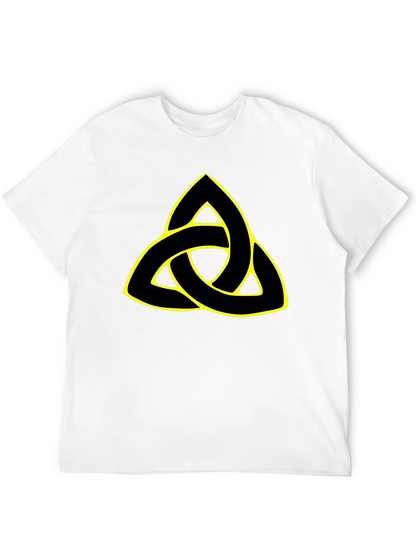 Camiseta Negra con Triquetra Celta Amarilla