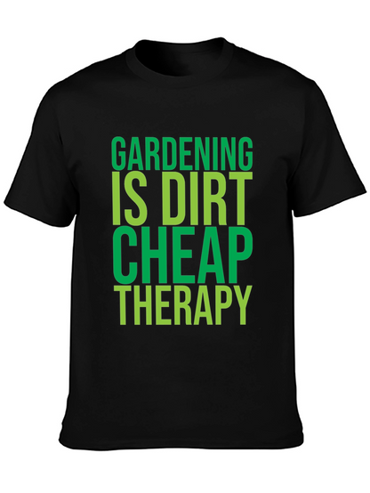 Camiseta Negra con Diseño de Jardinería