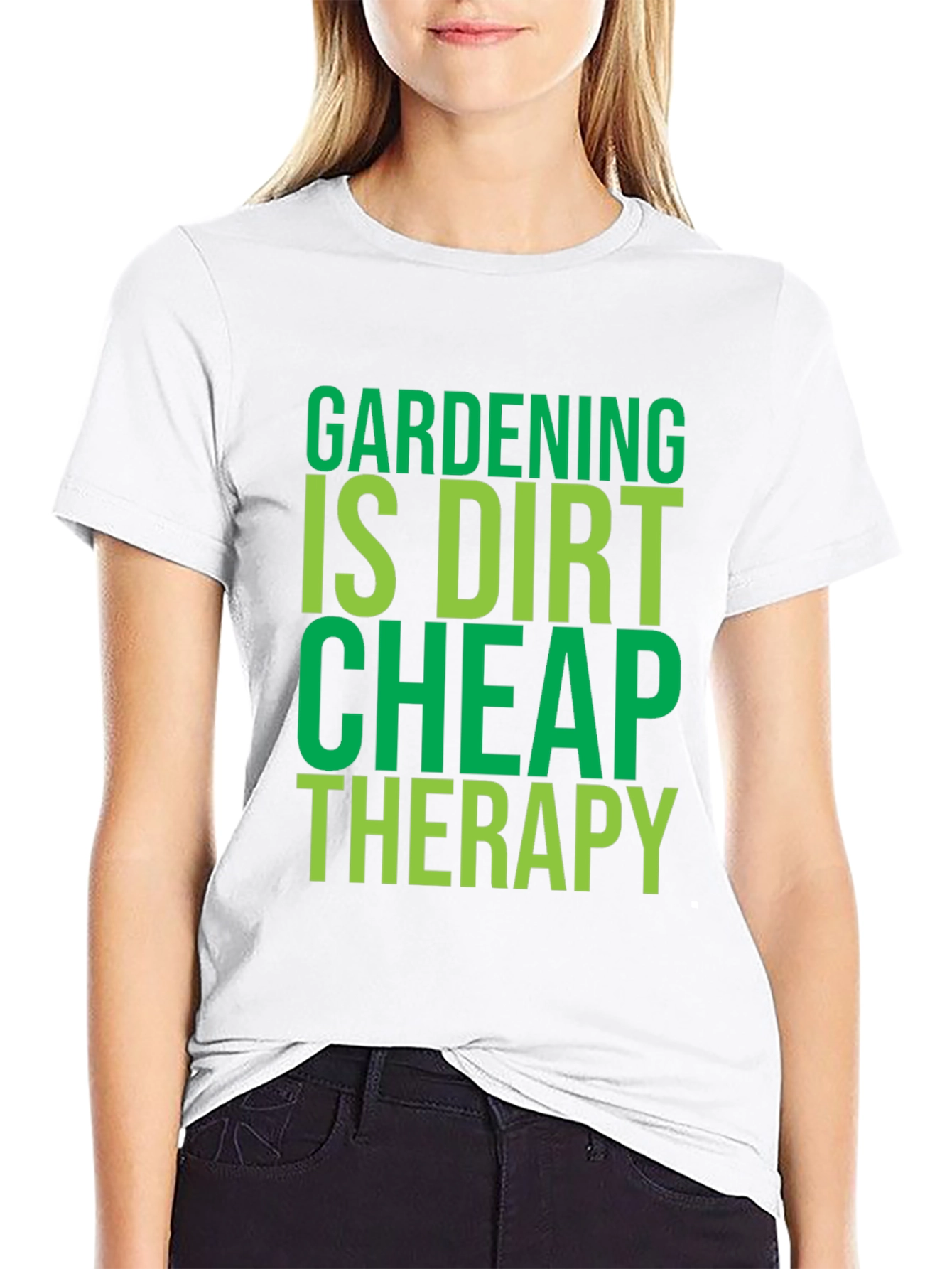Camiseta Negra con Diseño de Jardinería