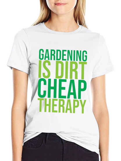 Camiseta Negra con Diseño de Jardinería