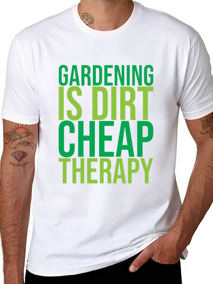 Camiseta Negra con Diseño de Jardinería