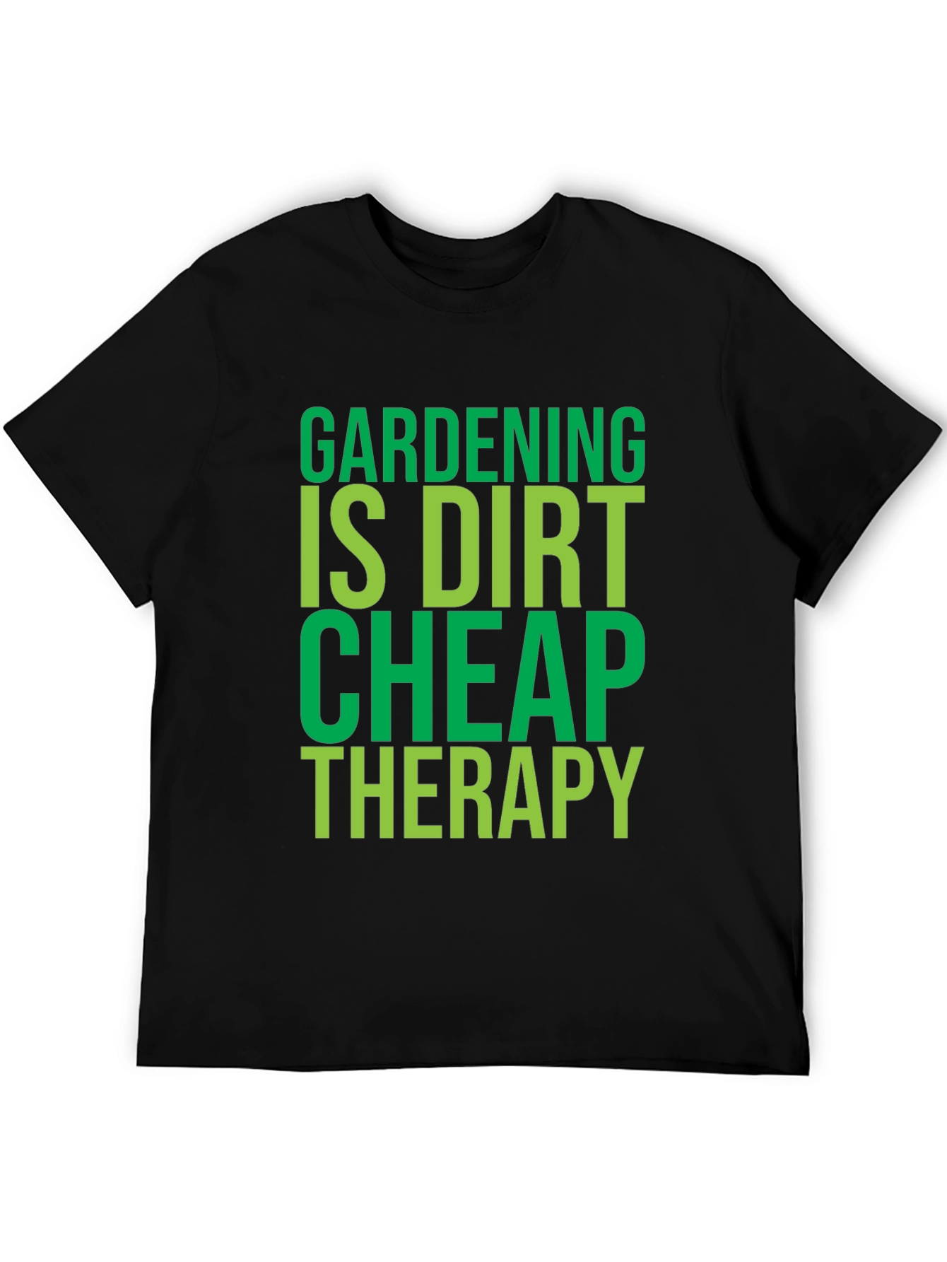 Camiseta Negra con Diseño de Jardinería