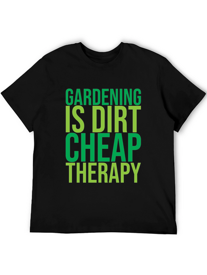 Camiseta Negra con Diseño de Jardinería