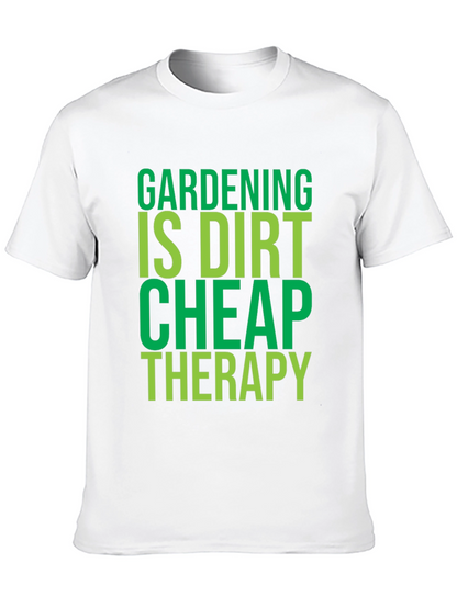 Camiseta Negra con Diseño de Jardinería