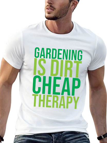 Camiseta Negra con Diseño de Jardinería