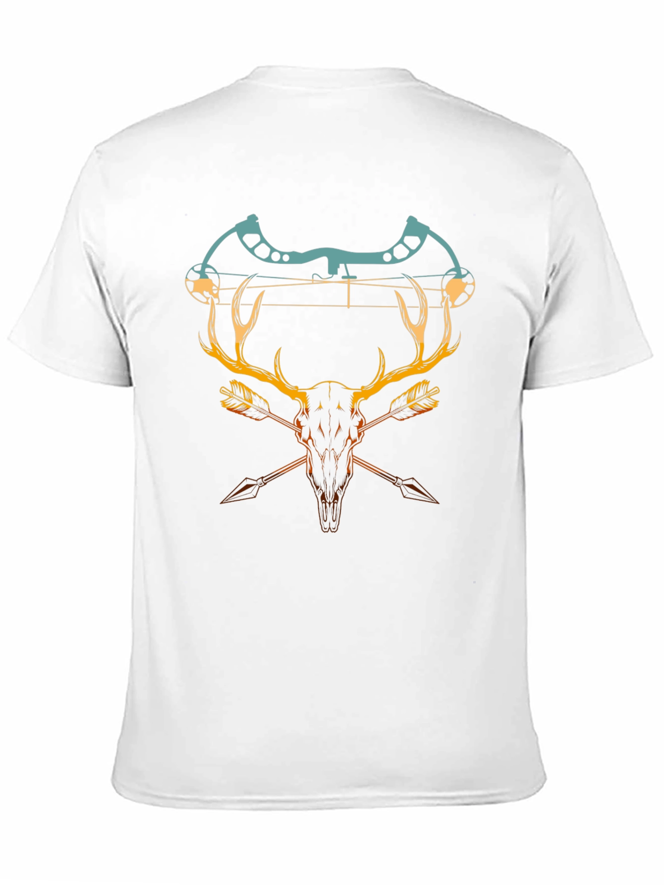 Camiseta Negra con Diseño de Caza y Arco