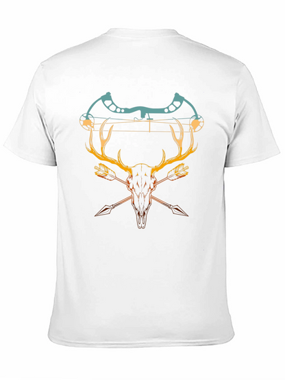 Camiseta Negra con Diseño de Caza y Arco
