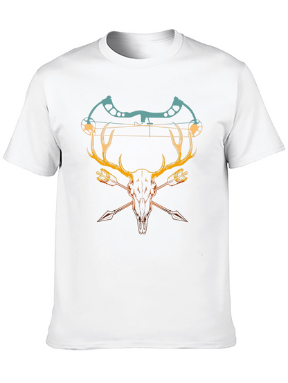 Camiseta Negra con Diseño de Caza y Arco