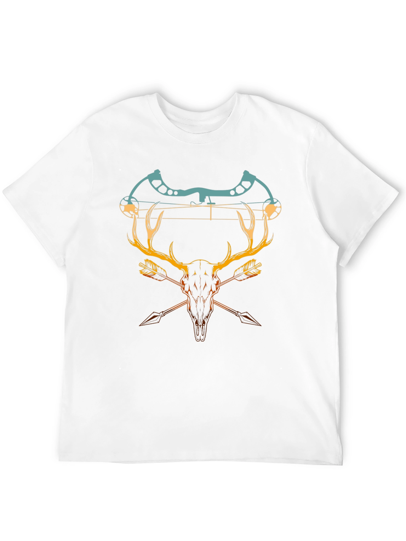 Camiseta Negra con Diseño de Caza y Arco