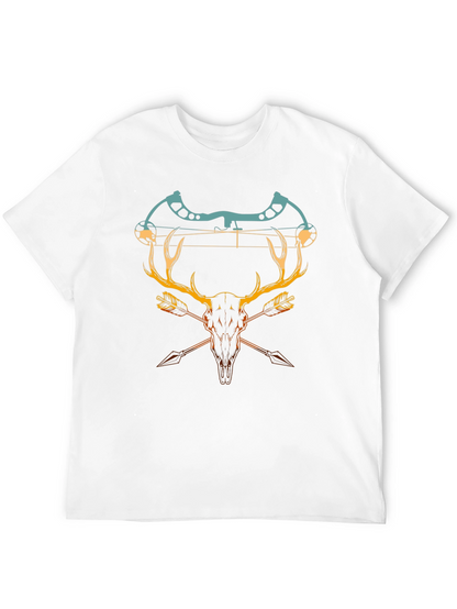 Camiseta Negra con Diseño de Caza y Arco