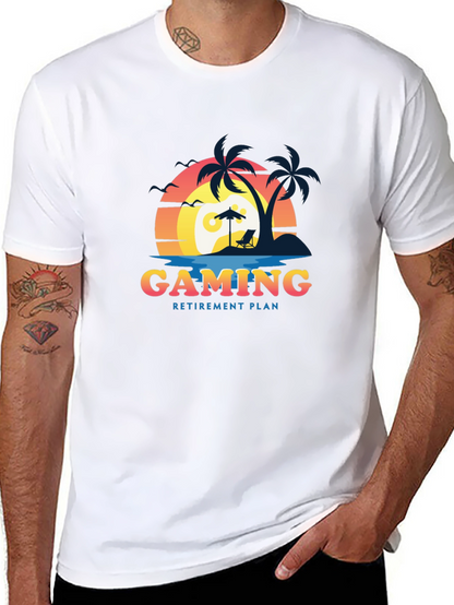 Camiseta Hombre Gaming Retirement Plan Playa