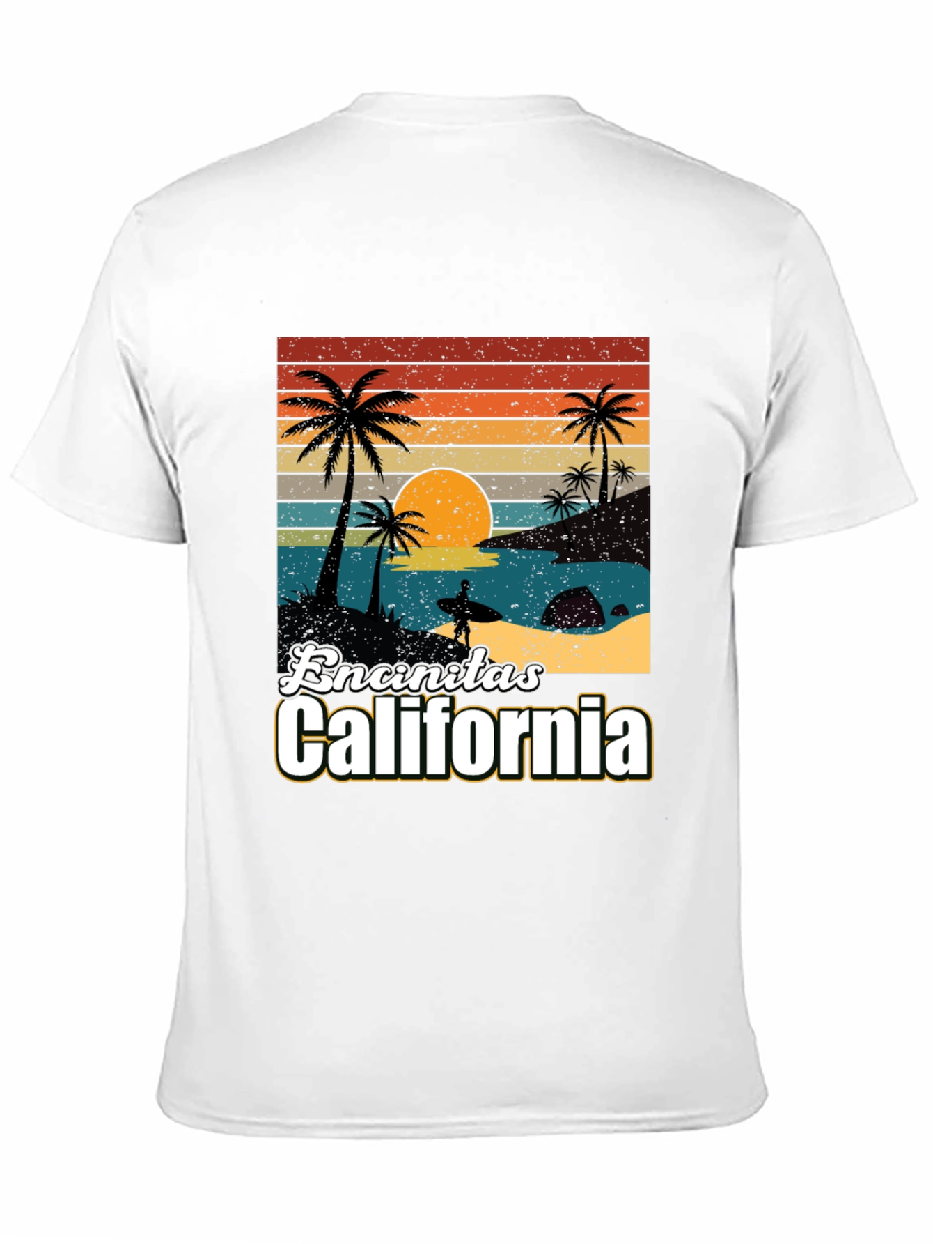 Camiseta Encinitas California Sunset Surf