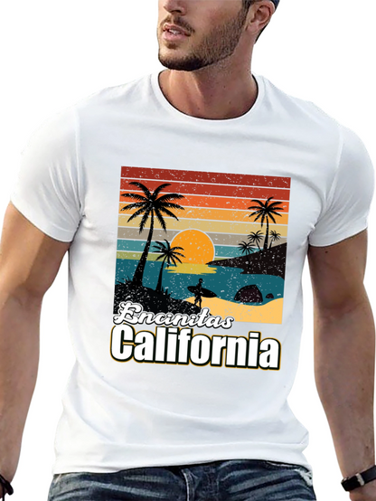 Camiseta Encinitas California Sunset Surf