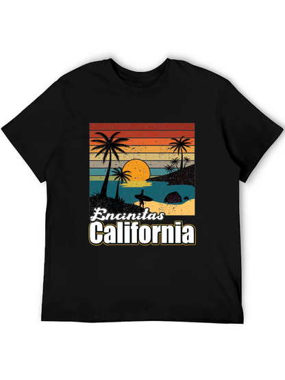 Camiseta Encinitas California Sunset Surf