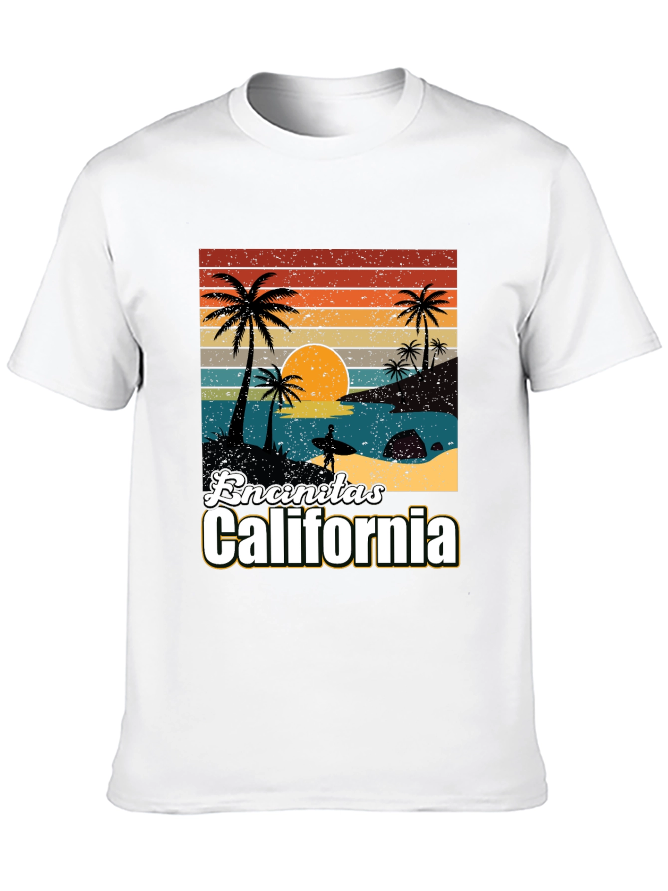 Camiseta Encinitas California Sunset Surf