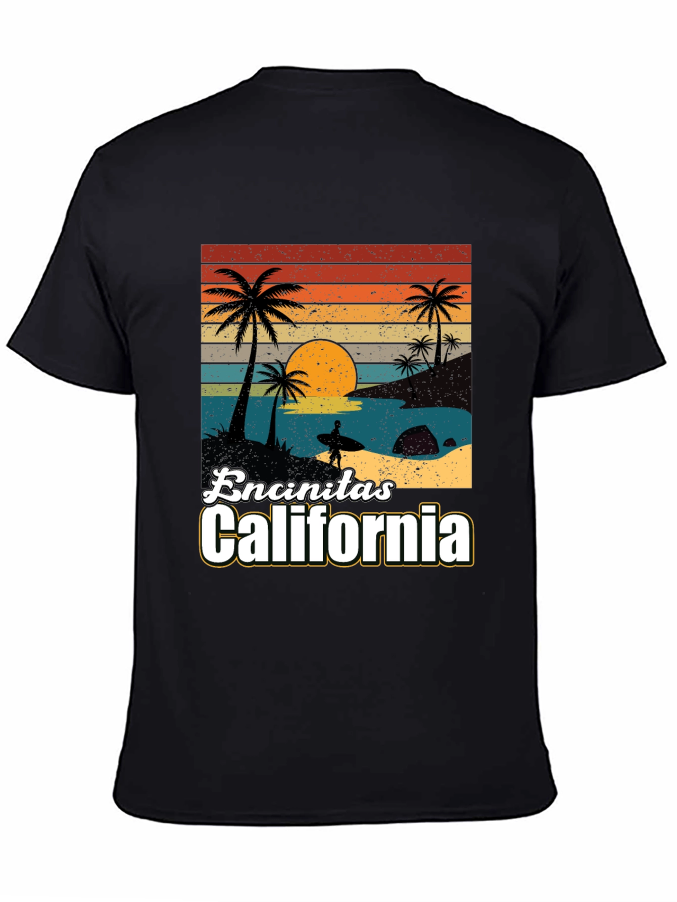 Camiseta Encinitas California Sunset Surf