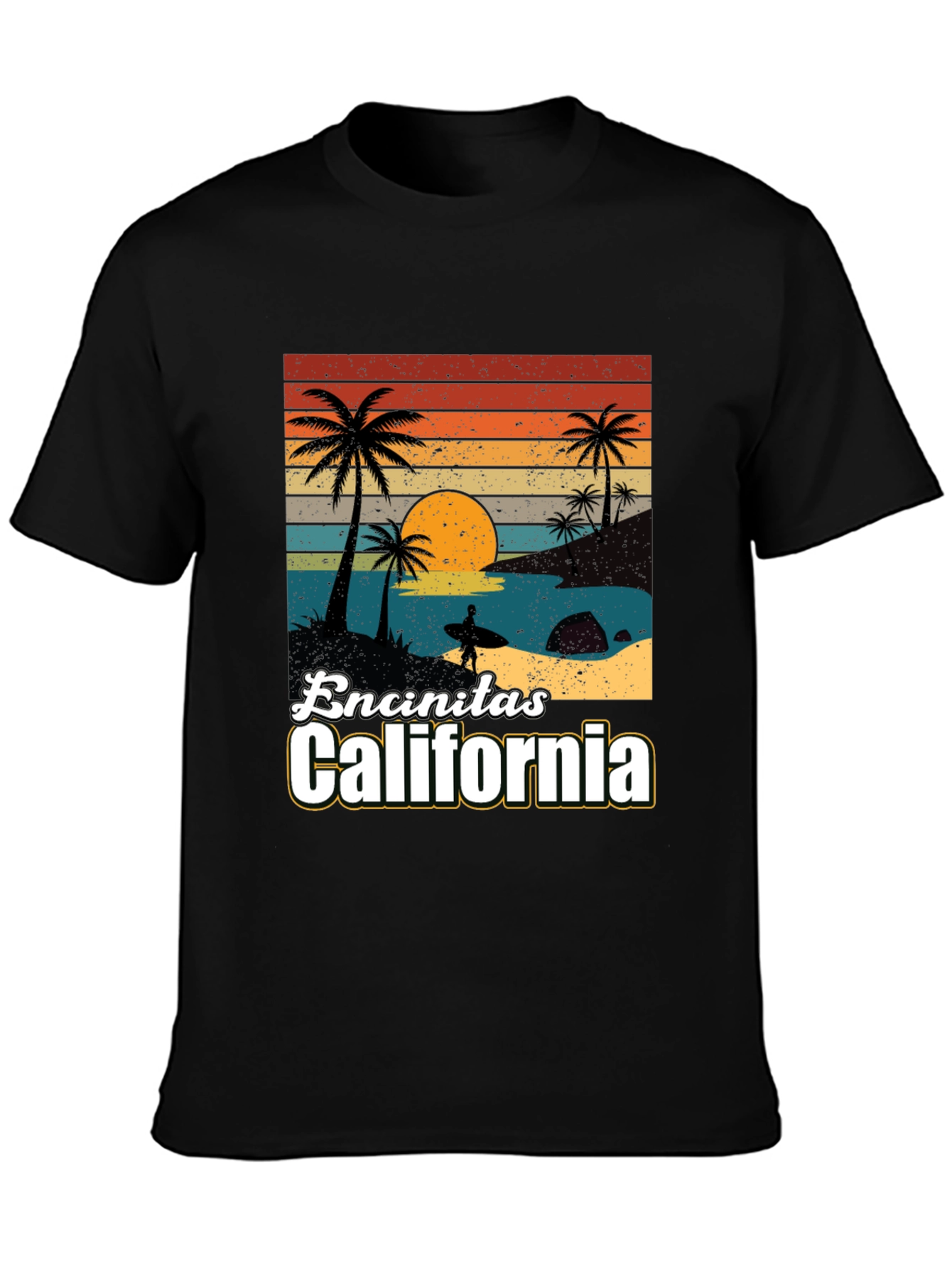 Camiseta Encinitas California Sunset Surf