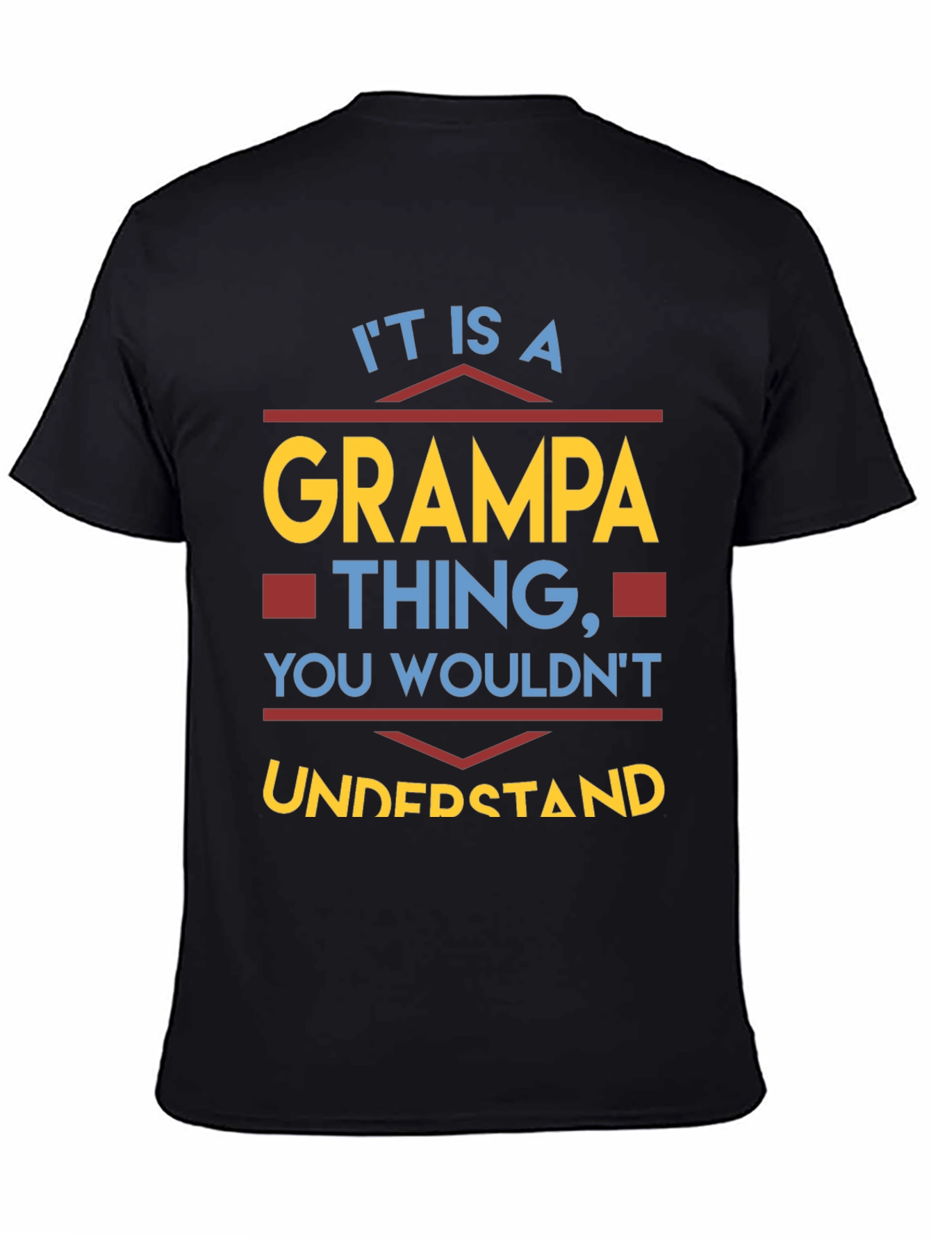 Camiseta Cosa de Abuelo Negra para Hombre