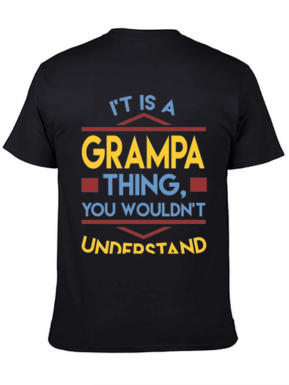 Camiseta Cosa de Abuelo Negra para Hombre
