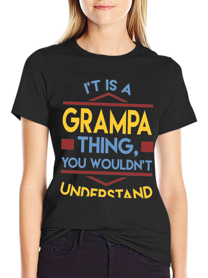 Camiseta Cosa de Abuelo Negra para Hombre