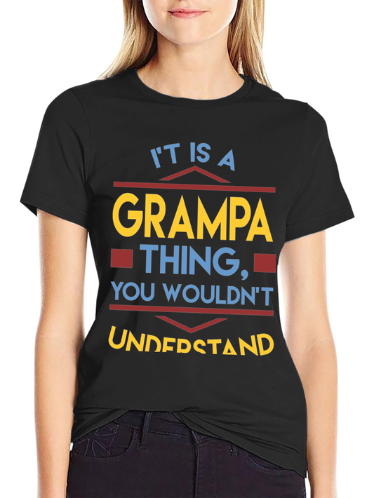Camiseta Cosa de Abuelo Negra para Hombre