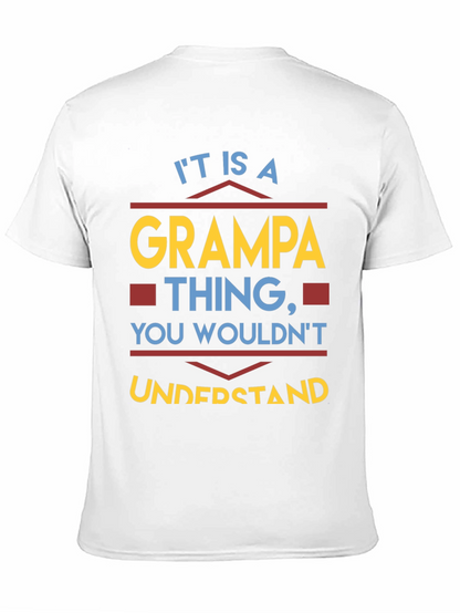 Camiseta Cosa de Abuelo Negra para Hombre