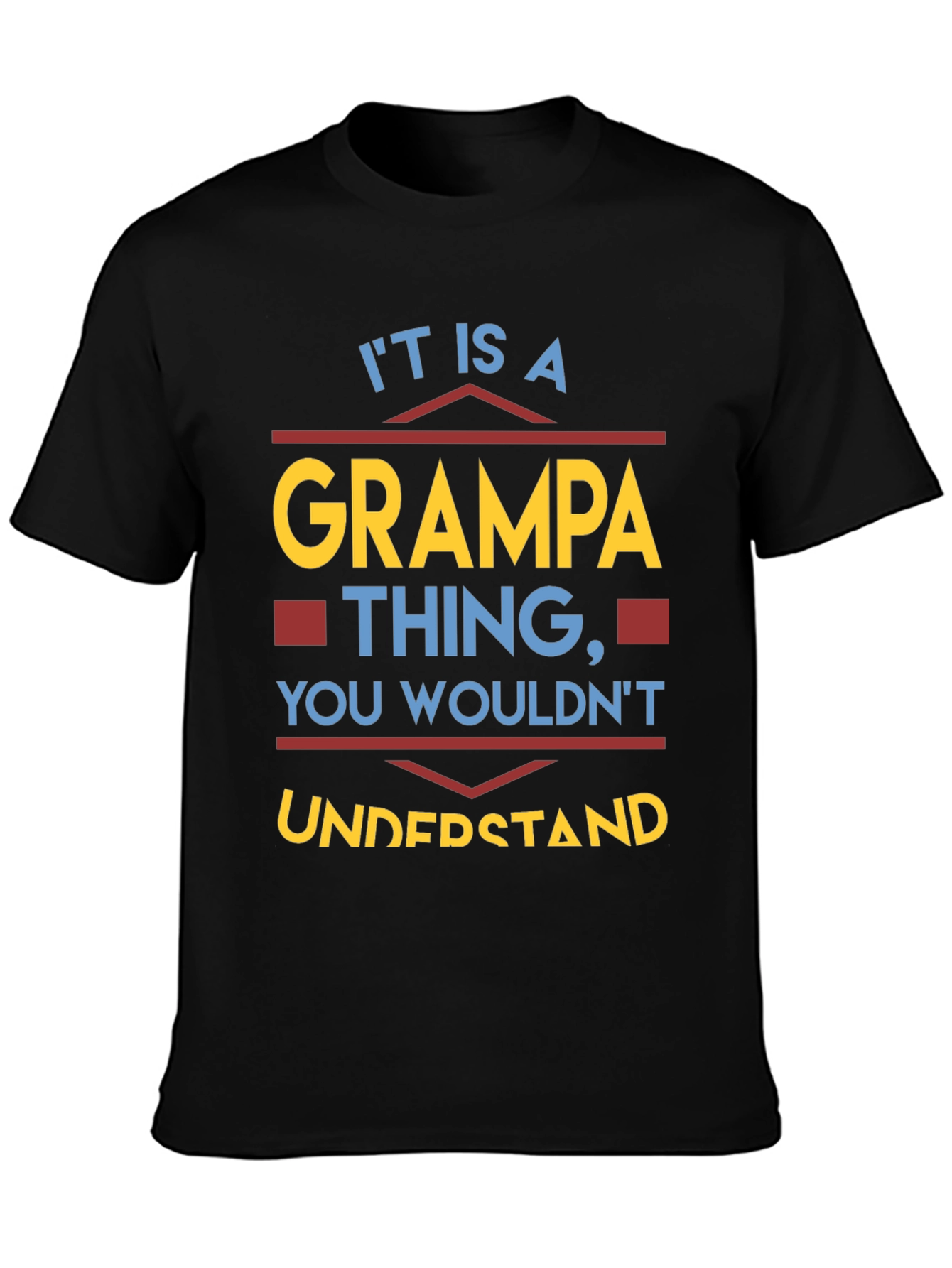 Camiseta Cosa de Abuelo Negra para Hombre