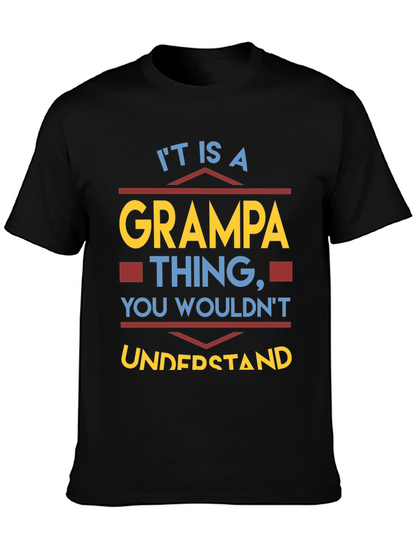 Camiseta Cosa de Abuelo Negra para Hombre