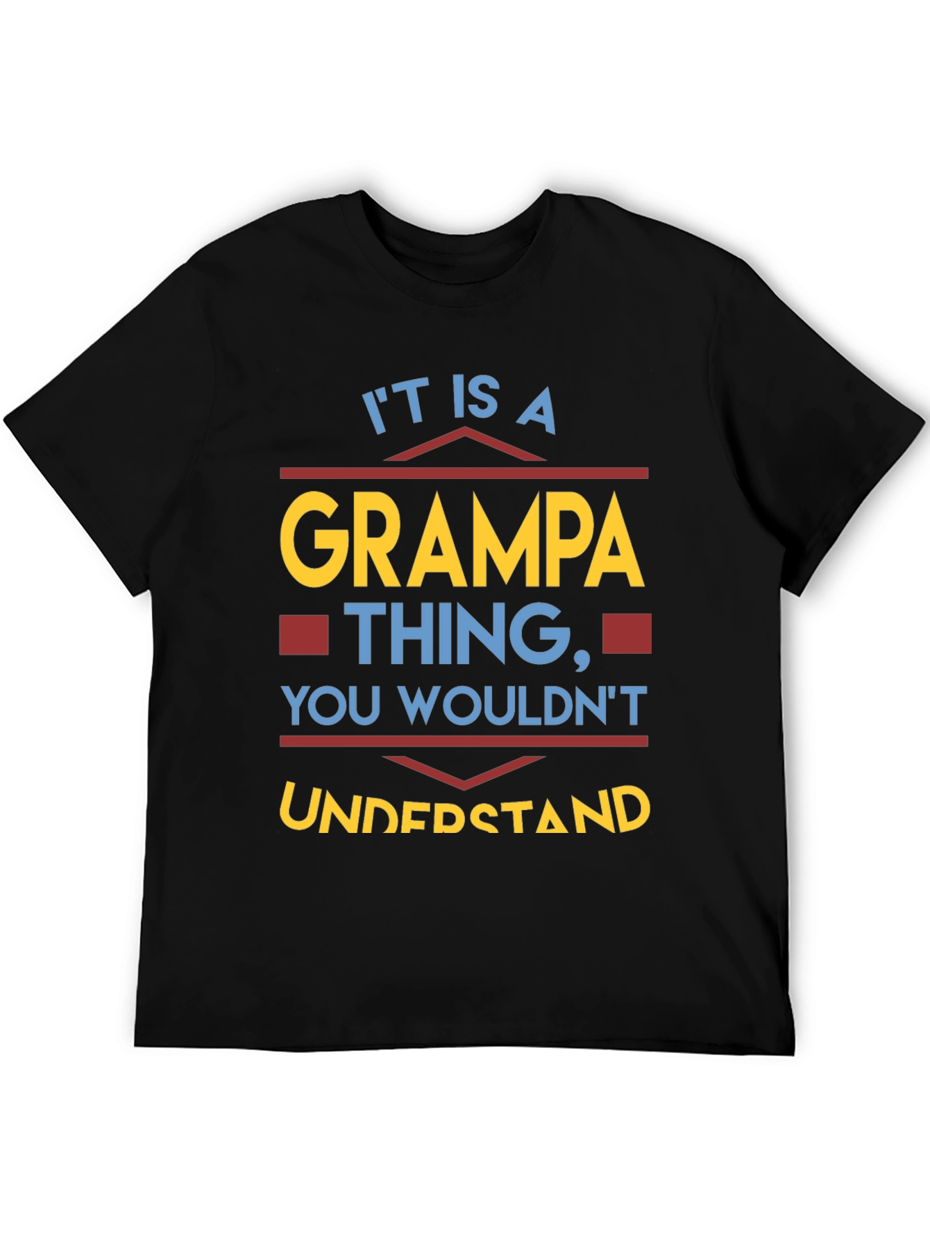 Camiseta Cosa de Abuelo Negra para Hombre