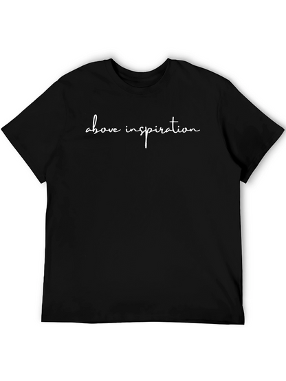 Camiseta Negra Above Inspiration para Hombre