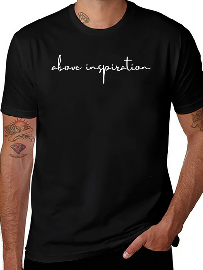 Camiseta Negra Above Inspiration para Hombre